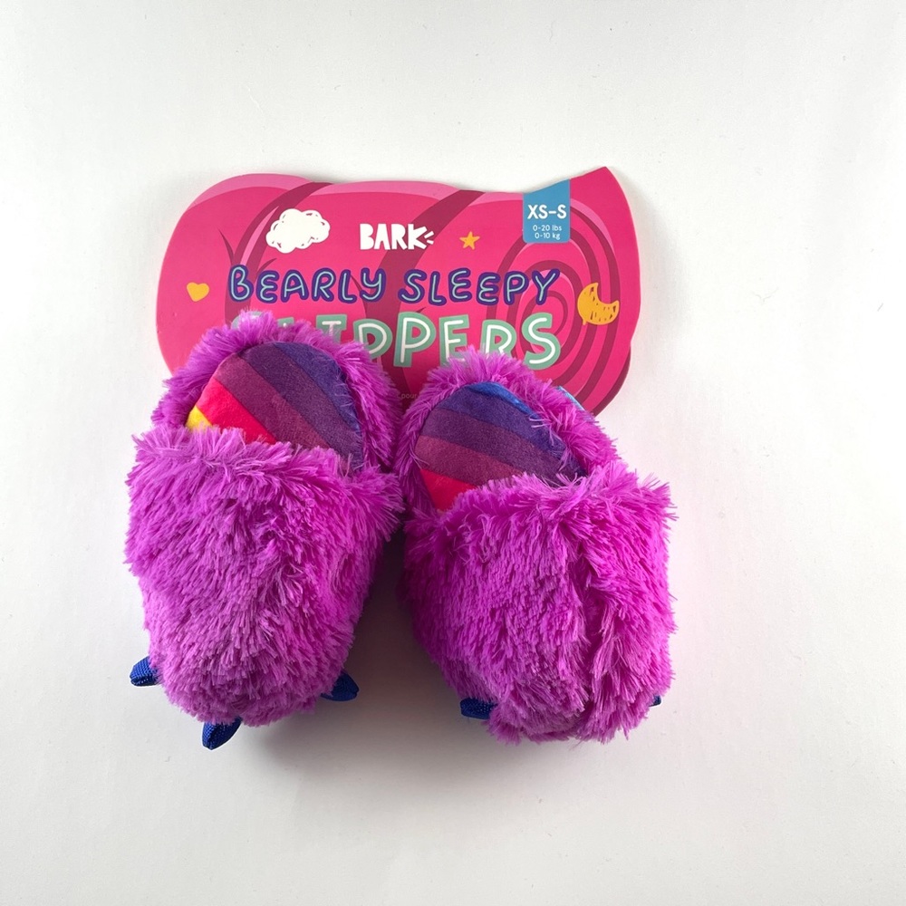 NWT BarkBox Dog Toy- Bearly Sleepy Slippers